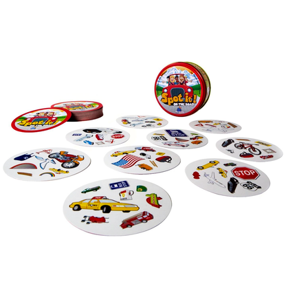 Tarjetas Spot it: "En la carretera"