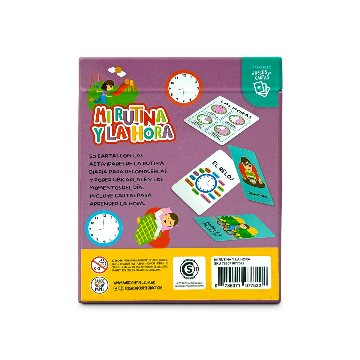 Tarjetas Mi Rutina Diaria y la Hora